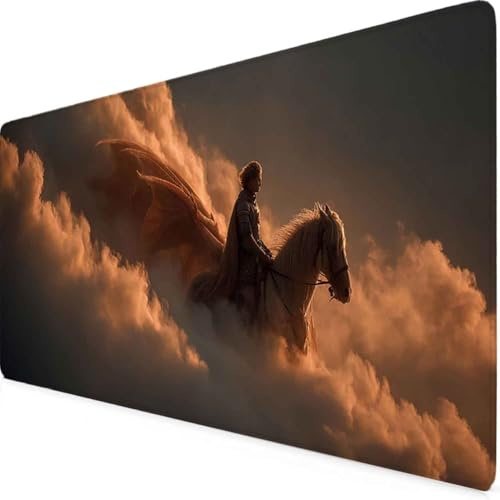 Beige Tapis De Souris Animal Tapis De Souris XXL 1200 x 600mm Mouse Pad Bord Cousu Et Base Caoutchouc Antidérapante Imperméable Mouse Pad Gaming pour Ordinateur, PC Accessoire Bureau (Beige) q1576