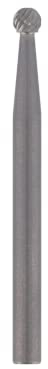 Dremel 9905 - Fresa de carburo de tungsteno con punta de bola 3.2 mm, accesorio punta cuadrada para herramienta rotativa para grabar, tallar en metal, carbono, aluminio