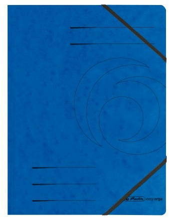 herlitz 11387180 Eckspanner A4 Quality, blau, 5 Stück