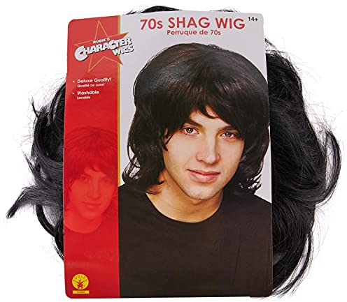 Rubie's Official 70er-Jahre-Zottelperücke für Erwachsene, Kostüm, Schwarz, Einheitsgröße Halloween