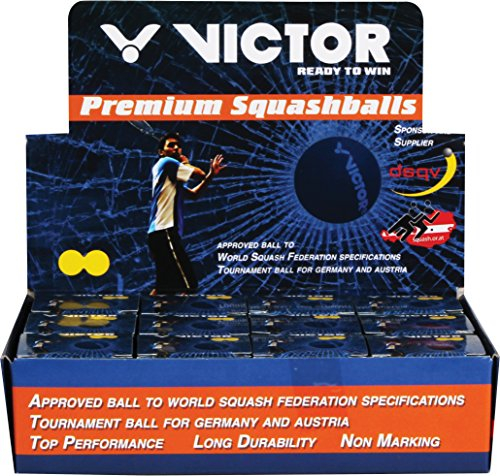 Victor Squashbälle 12er sehr langam , doppelgelb II