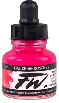 FW Artists Ink - Acryl Kuenstlertinte - Fluoreszierend - 29 ml - Pink
