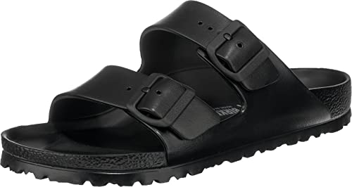 BIRKENSTOCK Damen Arizona Eva Pantoletten, Schwarz, 41 EU