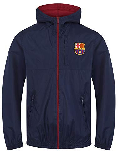 FC Barcelona Officiel - Coupe-Vent/Imperméable thème Football - garçon - 8-9 Ans
