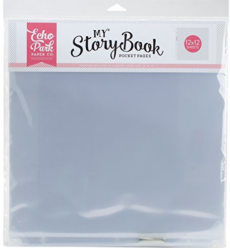 Echo Park papermy Story Book Album Pocket Seiten 12 Zoll x 12 Zoll – Single Öffnung, andere, Mehrfarbig