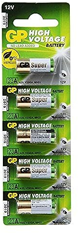 GP Alkaline Batteries 23A SUPER- 2C5/ A23/ V23GA/ MN21 12V 1PACK X 5PCS