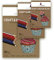Craft- und Design Block - Natron-Kraftpapier - gerippt - (DIN A4, 50 Blatt, 80 g/m²) - braun