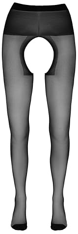 Cottelli Collection Strumpfhose schwarz ouvert