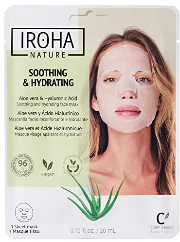 Iroha Nature Tissue Mask - Aloe Vera + Green Tea + Ginseng