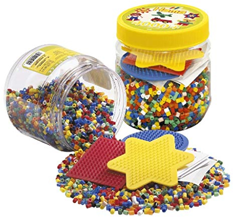 Hama Beads Jbm - A1304799 - Perles À Repasser - Pot Avec 3 Plaques - 4000 Pièces