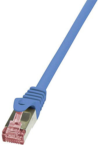 LogiLink CQ2026S CAT6 S/FTP PIMF PrimeLine Patch Cable, 0.50 Meter Length, Blue, Blue, 0.50 Meter Length