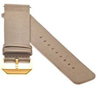 slow - Beiges Lederband mit goldenem Verschluss - 20mm Breite