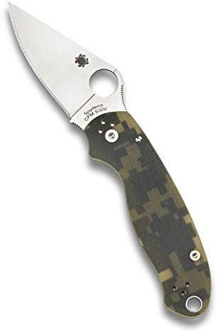Spyderco, Taschenmesser, Para 3 Satin Blade, Klinge: 7 cm, Klappmesser, Taschenclip, satin finish