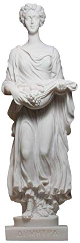 Demeter Ceres Göttin Mutter der Natur Alabaster Statue Skulptur 33 cm