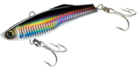 Yo-Zuri R1303-CHBL High Speed Vibe, Farbe, holografisches Schwarz, 130 mm