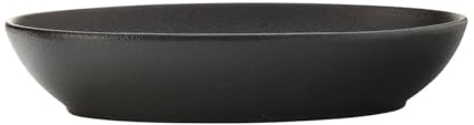 Maxwell & Williams Caviar Serving Bowl, Oval, Porcelain, Black, 30 x 20 cm