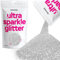 Hemway Ultra Sparkle Glitter - Silver | Ultrafine Metallic Flakes for Resin & Epoxy Crafts | Supplies for Tumblers, Festival, Hair, Face, Body, Eye & Nail Art Decoration | 100 g