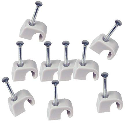 WITTKOWARE Nagelschellen, 7-11mm, Stahlnägel 35mm, grau, 100 Stück