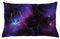 ABAKUHAUS Weltraum Kissenbezug, Nebula Dunkle Galaxie Sterne, Beidseitiges Digitaldruck mit Reißverschluß Farbfest Pflegeleicht und Waschbar, 65 x 40 cm, Schwarz Lila