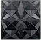 Art3d Decorative Ceiling Tile 2x2 Glue up, Suspended Ceiling Tile Pack of 12pcs Black Floral