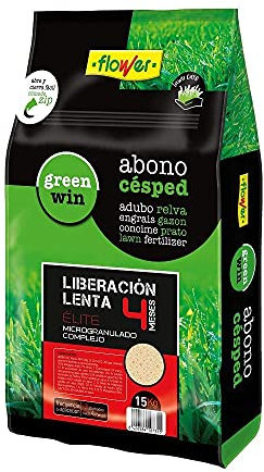 Flower Abono Césped Élite Suprem Microgranulado Liberación Progresiva 4 Meses 15 Kg
