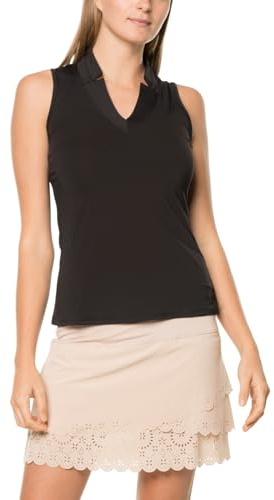 Lucky In Love Chi Chi Tanktop, Schwarz, X-Klein