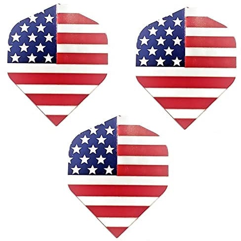 Dartfellas USA American Flag Stars & Stripes Patriot Strong Standard Dart Flights (1 Set)
