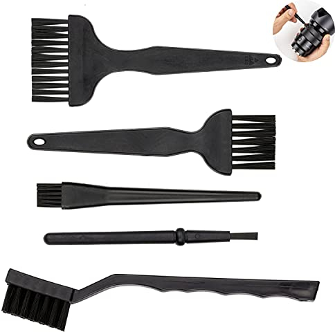 Nylon Pinsel und Bürsten Set, 5 Pack, Anti statische Reinigungspinsel für Motherboard, CPU, GPU, Lautsprecher, PC Innenleben Reinigungsset, Tastatur Reinigungsbürste, Reinigung von leitfähigem Boden