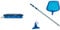 Intex 28039 Copripiscina Rettangolare, Blu, 460 x 230 cm & Intex Kit manutenzione piscina accessori piscina set pulizia piscina 2 pezzi