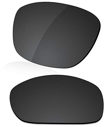 LenzReborn Polarized Lens Replacement for Oakley Ten X OO9128 Sunglass - Dark Black - Polarized