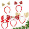 Esportic Weihnachts Kopfschmuck, 5 Stück Haarreifen Weihnachten Stirnband, Weihnachtsstirnbänder Weihnachtsbaum Haarschmuck Weihnachten Haarreif Rentier Geweih, Party-Hüte Accessoires Geschenke