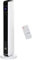 HOMCOM Radiador Eléctrico bajo Consumo 1100/2200W Calefactor Eléctrico de Torre con Mando a Distancia Pantalla LED Temporizador de 8H 3 Modos y Oscilación para 25 m² Blanco