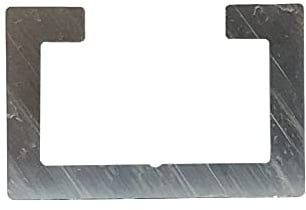 Alu C-Profil silber eloxiert EV1 11x17x4,5x2 mm; Länge 1 x 100 cm; für M8 Schraube oder Mutter T-Nut-Profil