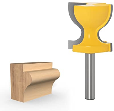 KEEBI 1 x Fensterbank-Fräser, 8-mm-Schaft, Holzschnitzerei, Fensterbank, Hocker, Zierleiste und Türzugkante