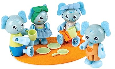 Hape Green Planet Explorers - Famiglia di Elefanti Realizzati con Materiali sostenibili per Gioco di Ruolo Bambini dai 3 Anni in su