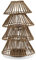 Riviera Maison Rustic Rattan Christmas Tree Candle Holder - Kerzenständer Weihnachten - Peddigrohr - Natürlich - (ØxH) 31x49