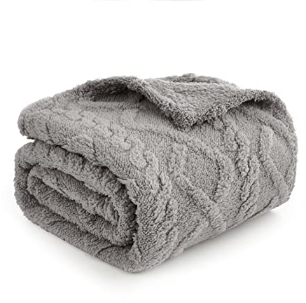 MIULEE Hundedecke 70x100 cm Kuscheldecke Hunde Weiche Decken Katzen Fleecedecke Waschbare Schlafunterlage Geeignet für Hunde, Katzen, Meerschweinchen und andere Tiere Hellgrau