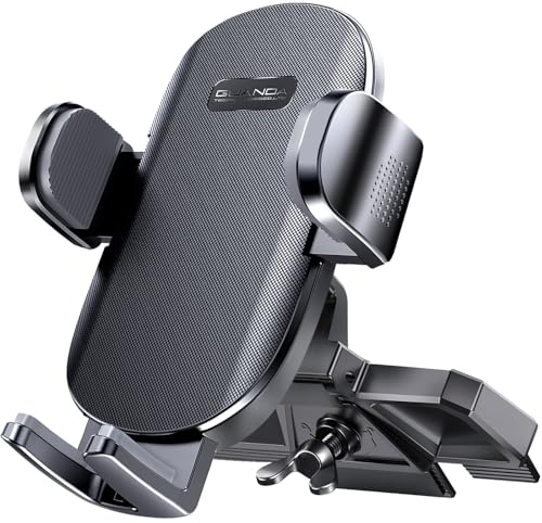Upgraded Universal CD Slot Phone Mount, Adjustable Automobile Phone Cradle, 360 Rotatable Phone Holder for 4-7'' Smartphones