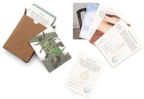 Calm Club | Affirmationskarten | 52 Meditationskarten zur Selbstpflege | Positive Bestätigungskarten für Frauen | Meditationsgeschenke & Meditationszubehör | Stressabbau-Geschenke für Frauen |