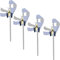 4 Pack Bar Clamp Wall Hanger Wall Storage Clip Bar Clamp Wall Rack Wall Mount Storage Utility Hooks, for Bar Clamp and other woodworking tools, Hang Heavy Tools for Up to 20lbs - No Bar Clamps