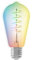 CALEX Smart Lampe Filament, E27 Edison ST64, RGB WLAN Lampe mit App und Alexa Sprachsteuerung und Google Home, Dimmbar Wifi LED Leuchtmittel, 5W
