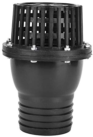 Wasserpumpen Fußventil, PVC Schwarzes Niederdruck Flachventil für Brunnenpumpe, Zubehör für Wasserpumpen Rückschlagventile(4 Zoll)
