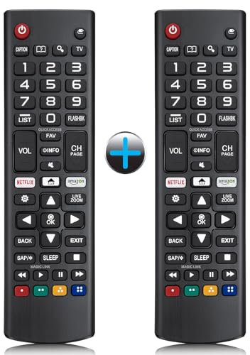 ZIIMOTING 【2 Pack】 for All LG TV Remote, Replacement Remote Control for All LG LCD LED OLED Smart TVs