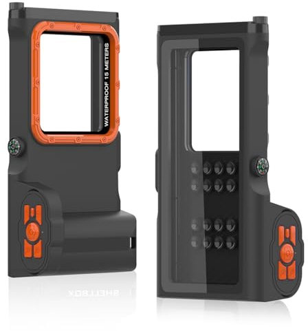 NovelGoal Custodia impermeabile universale per smartphone, 15 m, professionale, subacquea, subacquea, galleggiante, custodia protettiva per telefono cellulare (3a generazione, nero)