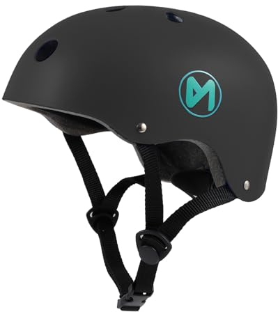 Maximale Sicherheit und Komfort: Der MN Erwachsene Kinder Fahrradhelm Roller-Skateboard-Helm - EIN Verstellbarer Kopfschutz für alle Altersgruppen und Aktivitäten (Schwarz, S)