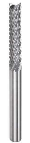 QUARKZMAN Hartmetallfräser 4mm Schaft, 6-Flöten CNC Fräser für Edelstahl Verbundwerkstoffe und Legierungen Silber