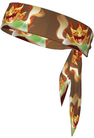 Fantasy Teacup Sports Tie Reversible Headband, Running Headband, Fitness Hairband, Soft, For Tennis, Cycling And Yoga