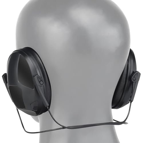Noise Cancelling Kopfhörer for Schießen Airsoft Jagd Paintball Zurück Arbeit Taktische Headset Gehörschutz Lärm Reduzierung(B-schwarz)