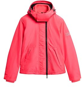 Superdry Damen Mountain Windjacke mit Kapuze Hyper Feuer Pink 44