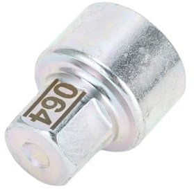 Partuto Dado di bloccaggio ruota - Chiave di rimozione a vite antifurto per auto 064 - per BMW per Mini COOPER in lega di acciaio zincato argento - 1 pezzo